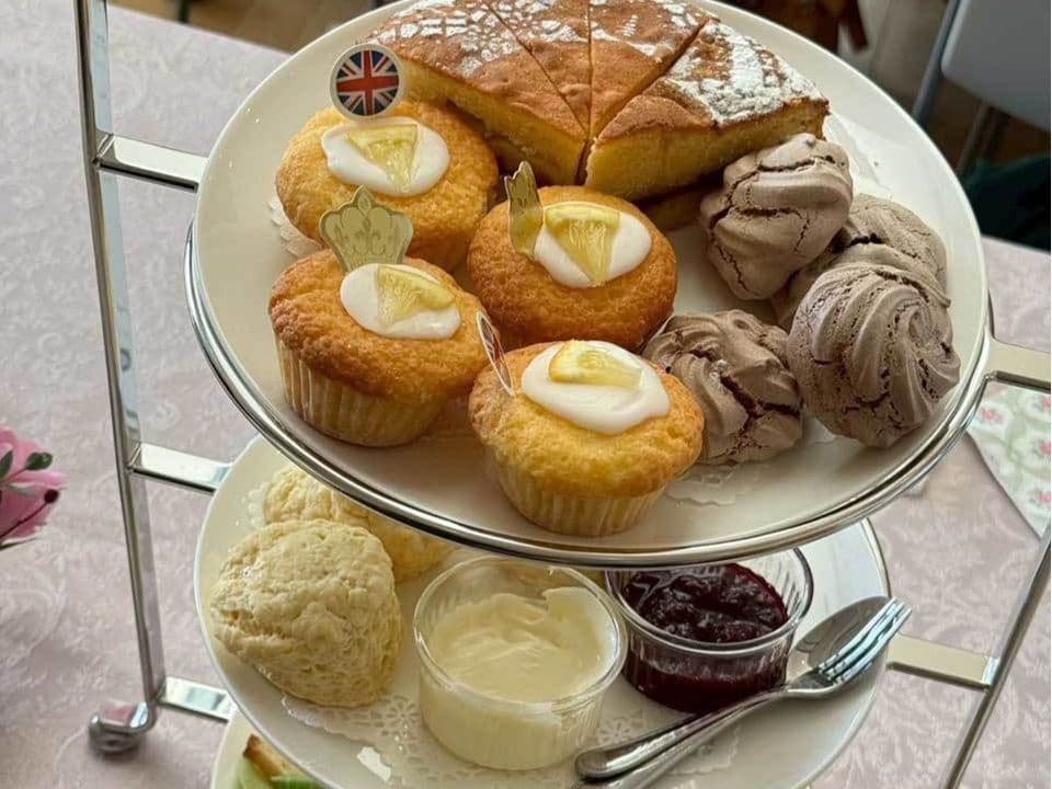 アフタヌーンティーで使用されたお菓子